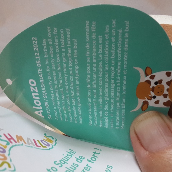 3.5" Clip Squishmallows - Alonzo the Longhorn, NWT - Picture 4 of 4
